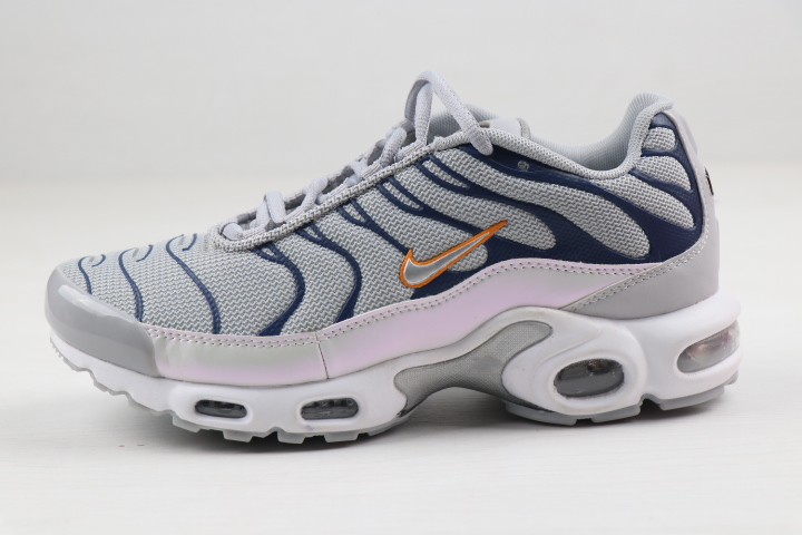 Women Nike Air Max PLUS Grey Blue Orange Shoes - Click Image to Close